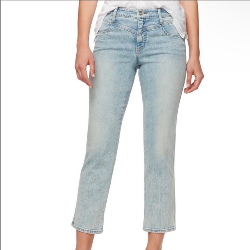 25 / 0 Sanctuary /‎ Denim Modern straight crop High rise light wash denim jeans